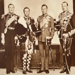 Re Edoardo con i suoi fratelli, anni 